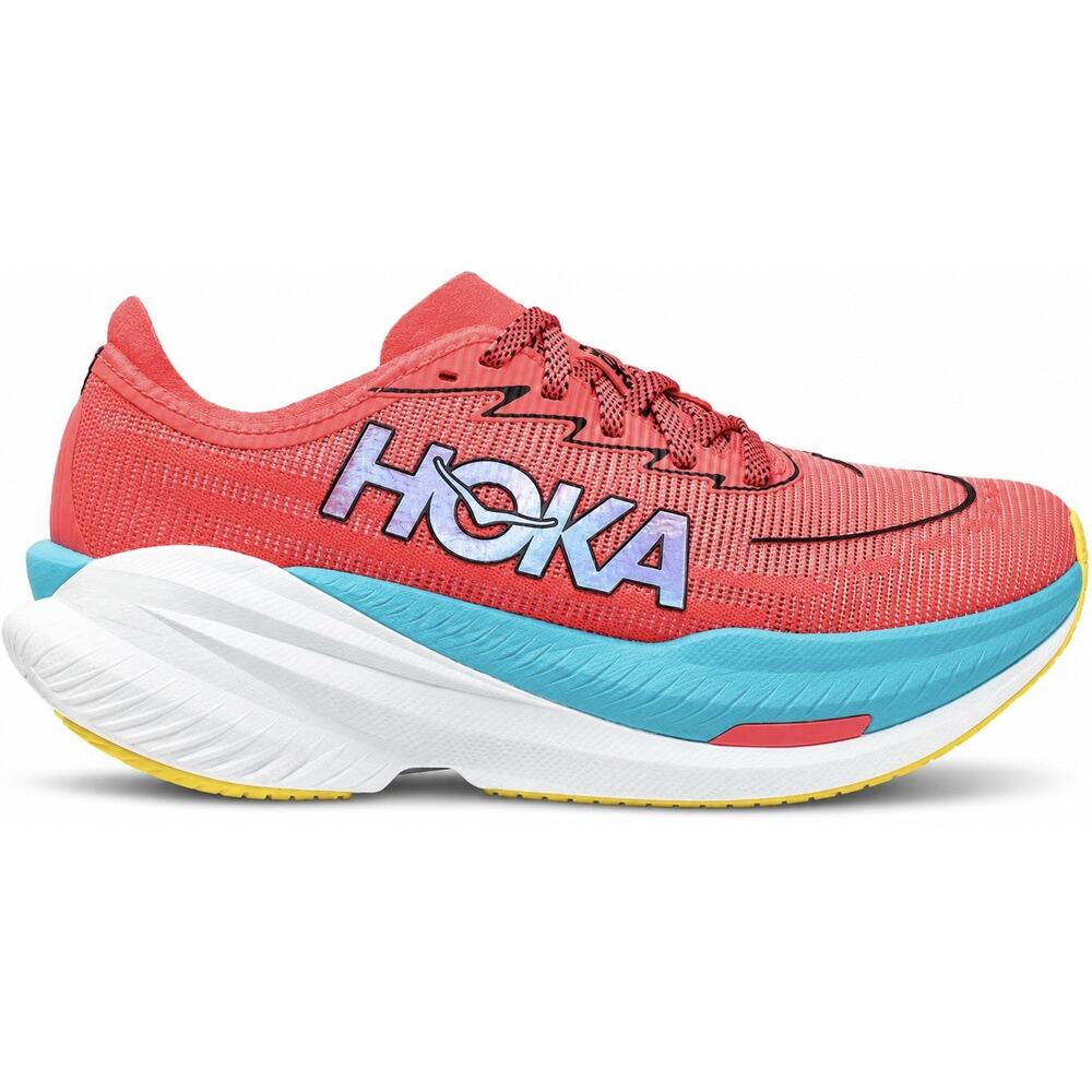Hoka One One Mach X 2 Grapefruit Electric Coral Lightweight Running Shoe Sneaker